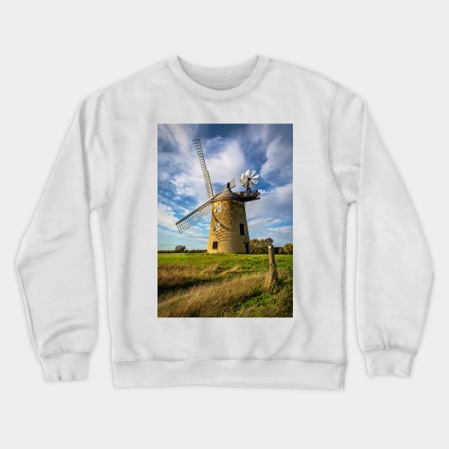 The Windmill At Great Haseley Crewneck Sweatshirt by IanWL
